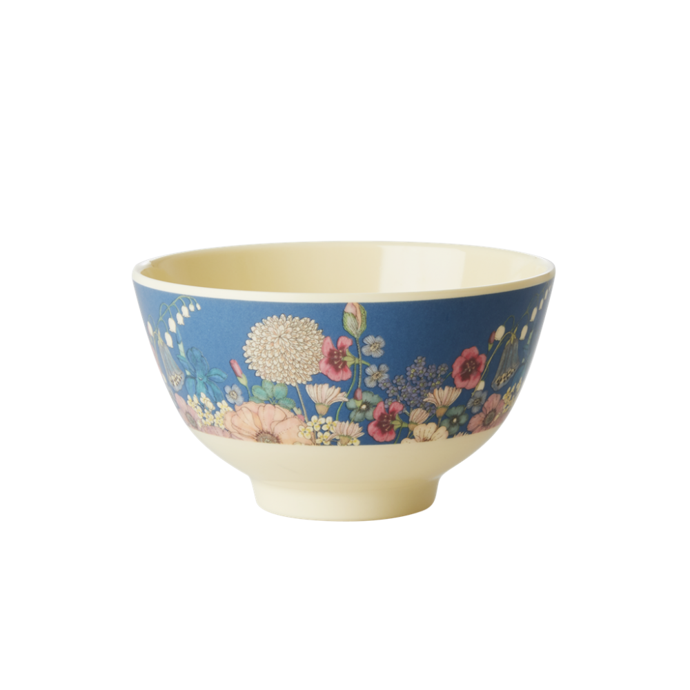 Flower Collage Print Small Melamine Bowl By Rice DK
